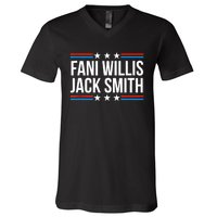 Fani Willis Jack Smith For Presiden Retro American Political V-Neck T-Shirt