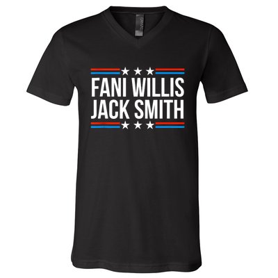 Fani Willis Jack Smith For Presiden Retro American Political V-Neck T-Shirt