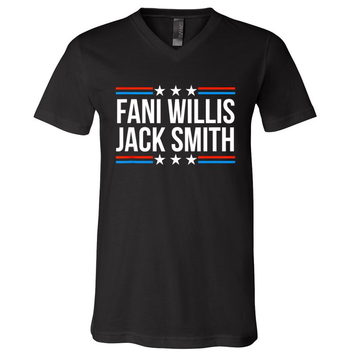 Fani Willis Jack Smith For Presiden Retro American Political V-Neck T-Shirt