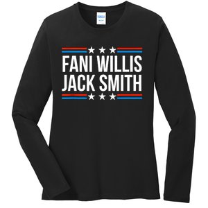 Fani Willis Jack Smith For Presiden Retro American Political Ladies Long Sleeve Shirt