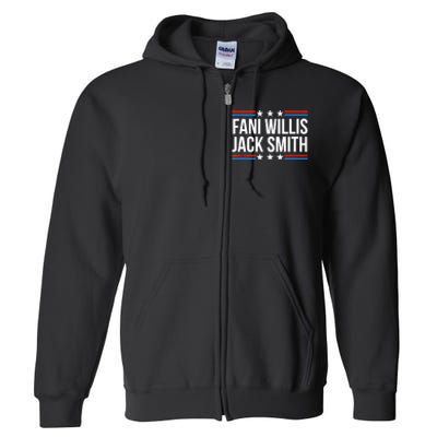 Fani Willis Jack Smith For Presiden Retro American Political Full Zip Hoodie