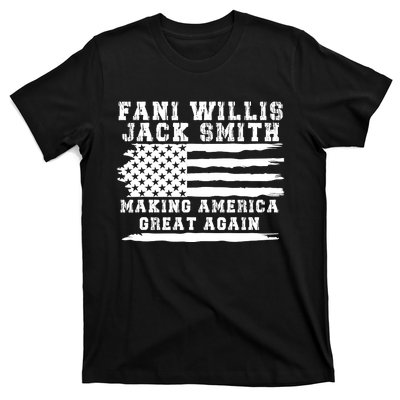 Fani Willis Jack Smith For President 2024 Retro Men Women America Flag T-Shirt