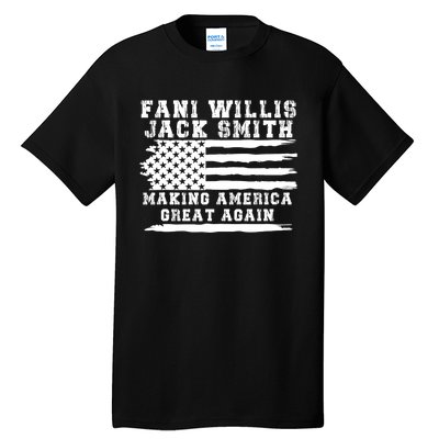 Fani Willis Jack Smith For President 2024 Retro Men Women America Flag Tall T-Shirt