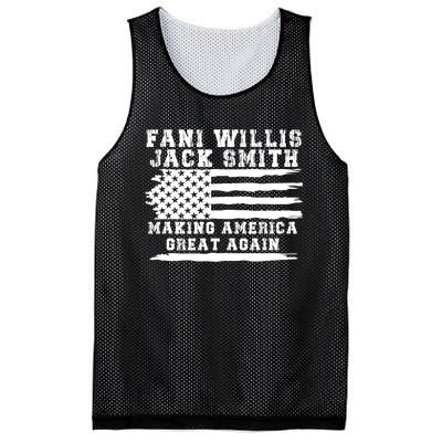 Fani Willis Jack Smith For President 2024 Retro Men Women America Flag Mesh Reversible Basketball Jersey Tank