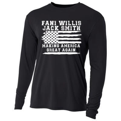 Fani Willis Jack Smith For President 2024 Retro Men Women America Flag Cooling Performance Long Sleeve Crew