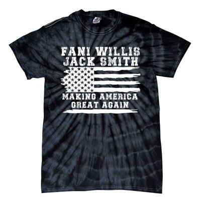 Fani Willis Jack Smith For President 2024 Retro Men Women America Flag Tie-Dye T-Shirt