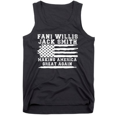 Fani Willis Jack Smith For President 2024 Retro Men Women America Flag Tank Top