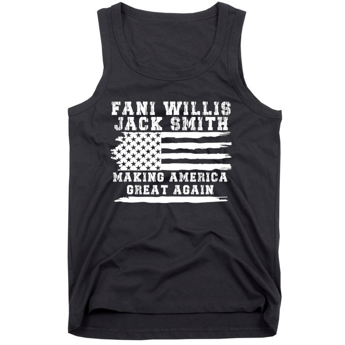 Fani Willis Jack Smith For President 2024 Retro Men Women America Flag Tank Top