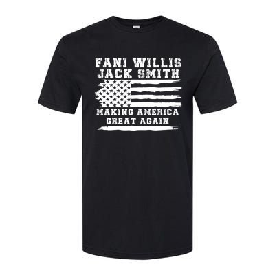 Fani Willis Jack Smith For President 2024 Retro Men Women America Flag Softstyle CVC T-Shirt