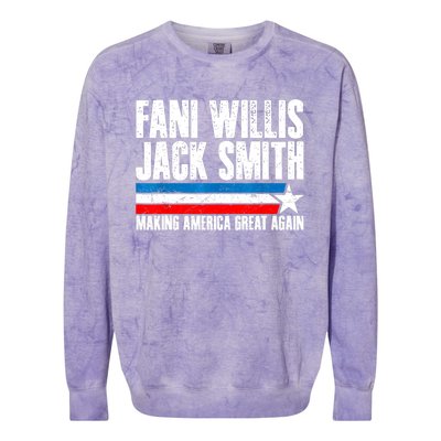 Fani Willis Jack Smith For President 2024 Funny Political Design Colorblast Crewneck Sweatshirt