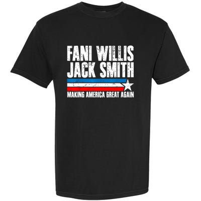 Fani Willis Jack Smith For President 2024 Funny Political Design Garment-Dyed Heavyweight T-Shirt