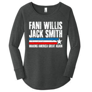 Fani Willis Jack Smith For President 2024 Funny Political Design Women's Perfect Tri Tunic Long Sleeve Shirt