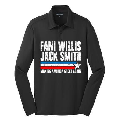 Fani Willis Jack Smith For President 2024 Funny Political Design Silk Touch Performance Long Sleeve Polo