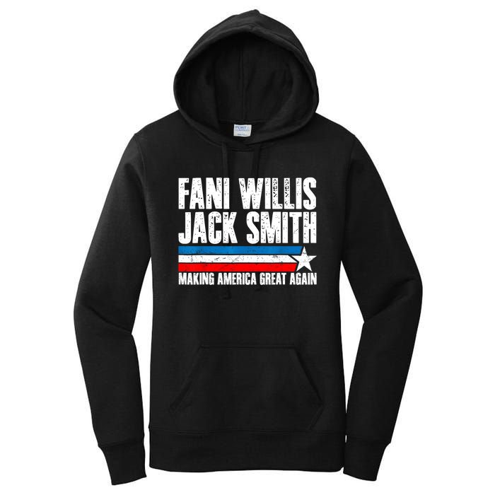 Fani Willis Jack Smith For President 2024 Funny Political Design Women's Pullover Hoodie