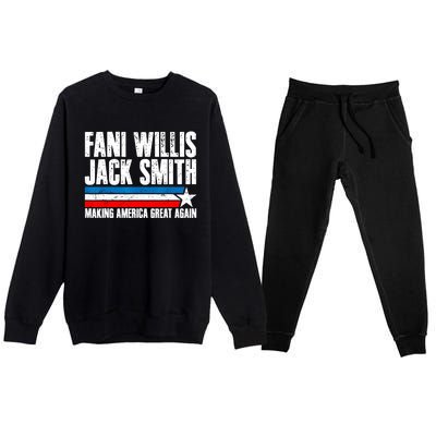 Fani Willis Jack Smith For President 2024 Funny Political Design Premium Crewneck Sweatsuit Set