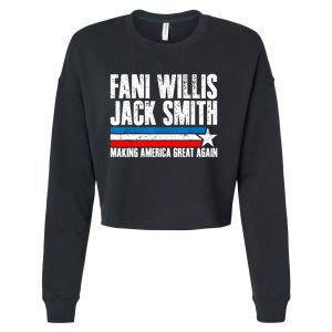 Fani Willis Jack Smith For President 2024 Funny Political Design Cropped Pullover Crew