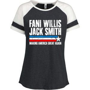 Fani Willis Jack Smith For President 2024 Funny Political Design Enza Ladies Jersey Colorblock Tee