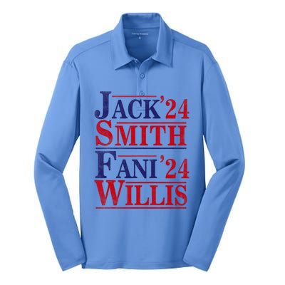 Fani Willis Jack Smith For President 2024 Jack Smith Fanclub Silk Touch Performance Long Sleeve Polo