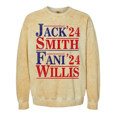 Fani Willis Jack Smith For President 2024 Jack Smith Fanclub Colorblast Crewneck Sweatshirt