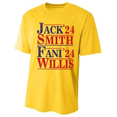 Fani Willis Jack Smith For President 2024 Jack Smith Fanclub Performance Sprint T-Shirt