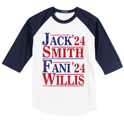 Fani Willis Jack Smith For President 2024 Jack Smith Fanclub Baseball Sleeve Shirt