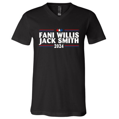 Fani Willis Jack Smith For President 2024 Funny Political Gift V-Neck T-Shirt