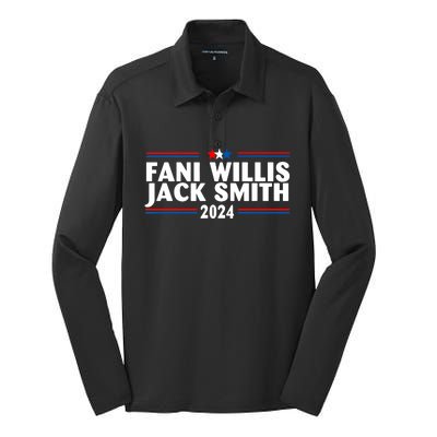 Fani Willis Jack Smith For President 2024 Funny Political Gift Silk Touch Performance Long Sleeve Polo