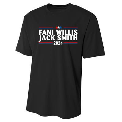 Fani Willis Jack Smith For President 2024 Funny Political Gift Performance Sprint T-Shirt