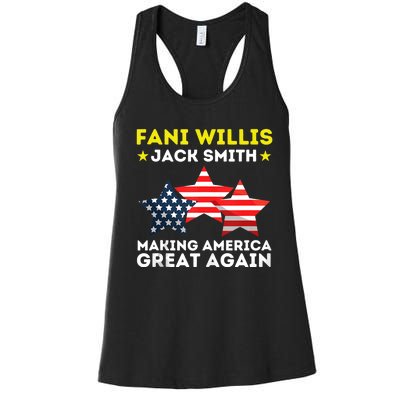 Fani Willis Jack Smith Funny President Of 2024 Saying Women's Racerback Tank