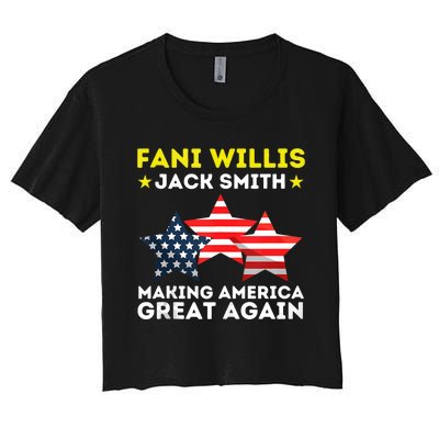 Fani Willis Jack Smith Funny President Of 2024 Saying Women's Crop Top Tee