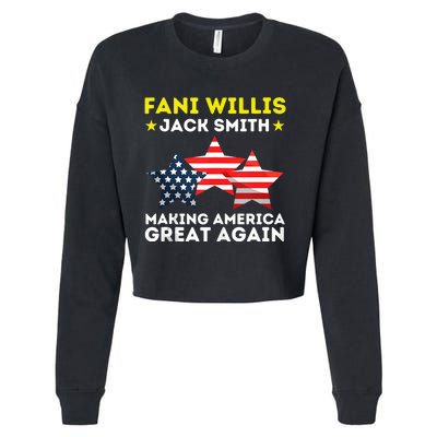 Fani Willis Jack Smith Funny President Of 2024 Saying Cropped Pullover Crew