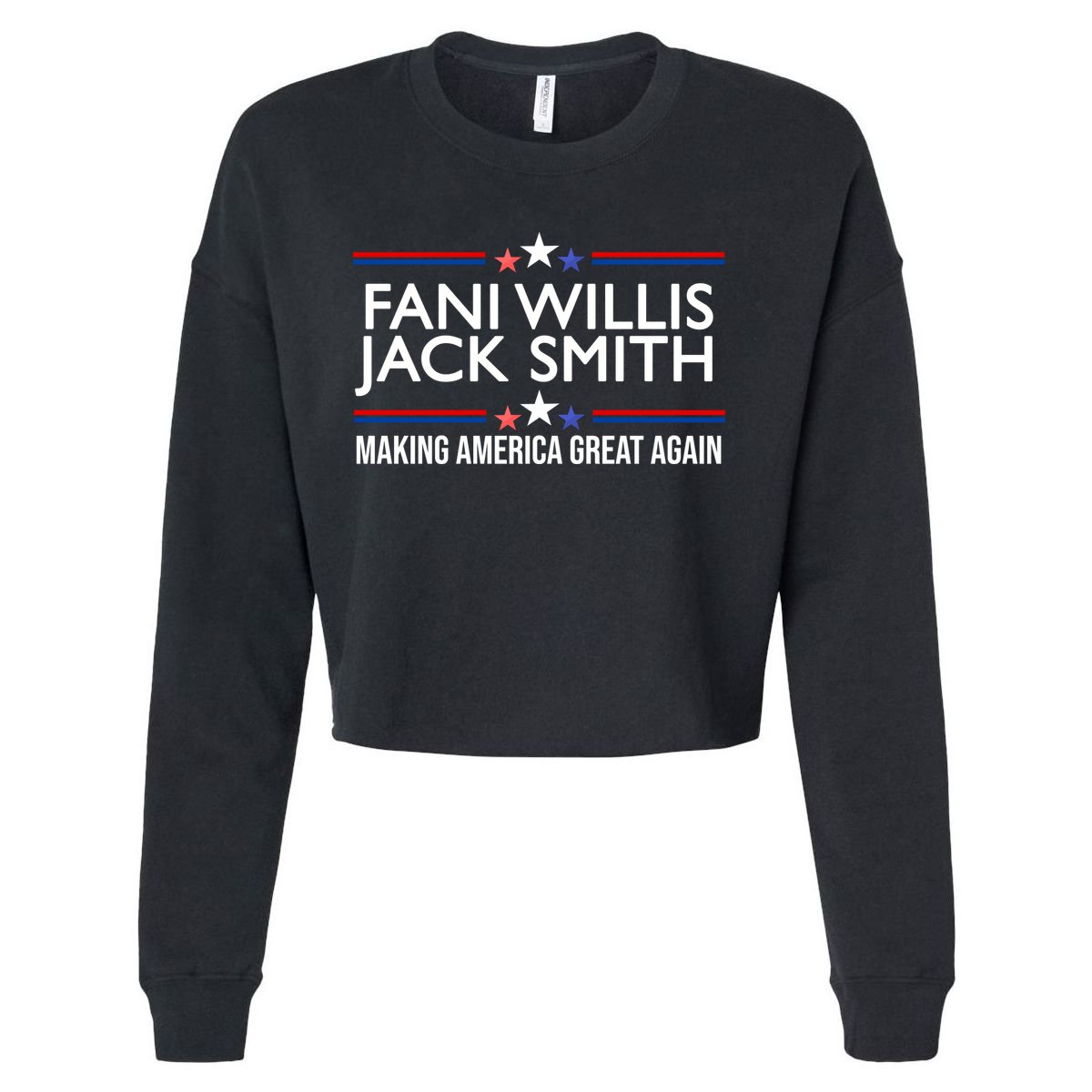 Fani Willis Jack Smith MAGA Cropped Pullover Crew