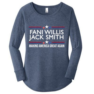 Fani Willis Jack Smith MAGA Women's Perfect Tri Tunic Long Sleeve Shirt