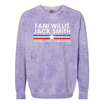 Fani Willis Jack Smith For President 2024 Colorblast Crewneck Sweatshirt