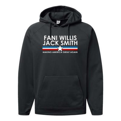 Fani Willis Jack Smith For President 2024 Performance Fleece Hoodie