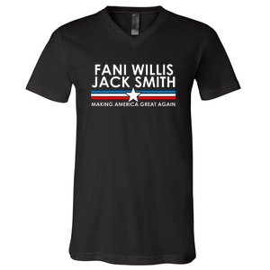 Fani Willis Jack Smith For President 2024 V-Neck T-Shirt