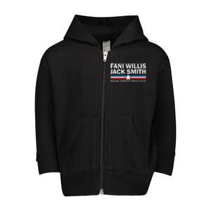 Fani Willis Jack Smith For President 2024 Toddler Zip Fleece Hoodie