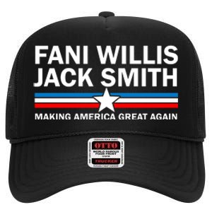 Fani Willis Jack Smith For President 2024 High Crown Mesh Back Trucker Hat