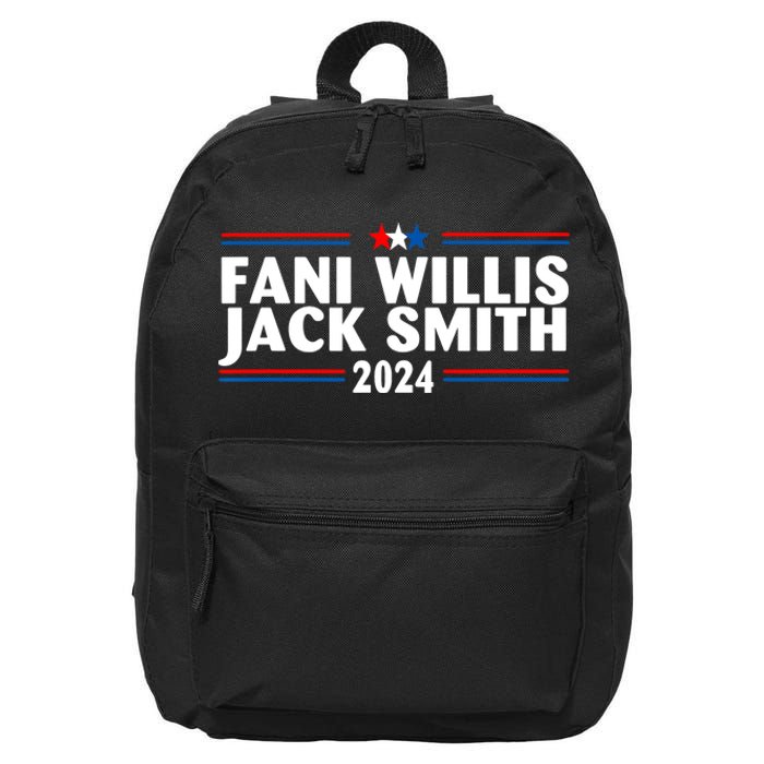 Fani Willis Jack Smith For President 2024 16 in Basic Backpack