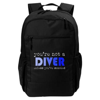Funny Water Jumping Statement Athletes Art Diver Gift Daily Commute Backpack
