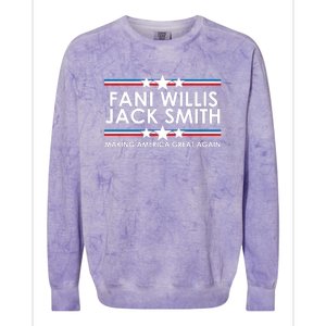 Fani WIllis Jack Smith Making America Great Again Colorblast Crewneck Sweatshirt