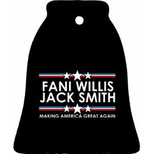 Fani WIllis Jack Smith Making America Great Again Ceramic Bell Ornament