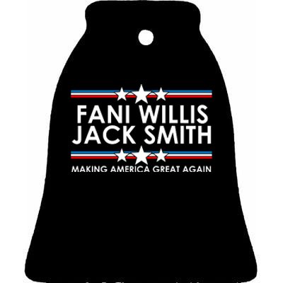 Fani WIllis Jack Smith Making America Great Again Ceramic Bell Ornament