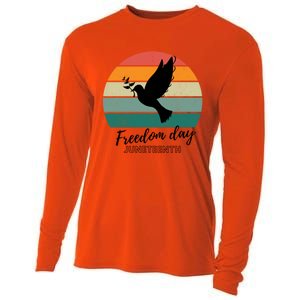 Freedom Wings: Junenth Celebration Gift Cooling Performance Long Sleeve Crew