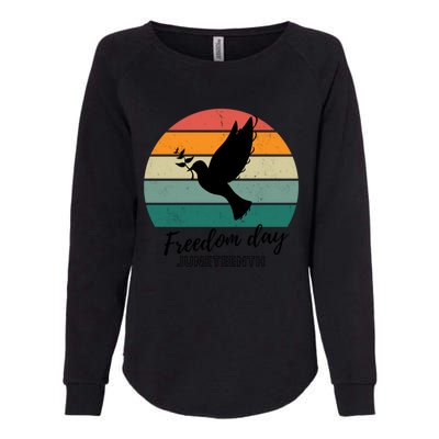 Freedom Wings: Junenth Celebration Gift Womens California Wash Sweatshirt