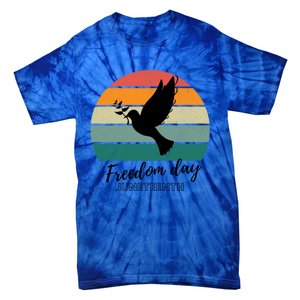 Freedom Wings: Junenth Celebration Gift Tie-Dye T-Shirt