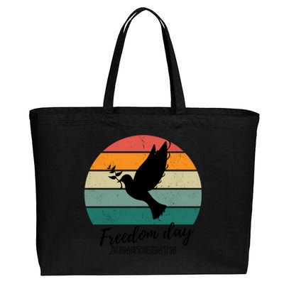 Freedom Wings: Junenth Celebration Gift Cotton Canvas Jumbo Tote