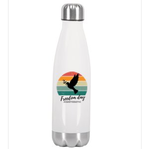 Freedom Wings: Junenth Celebration Gift Stainless Steel Insulated Water Bottle