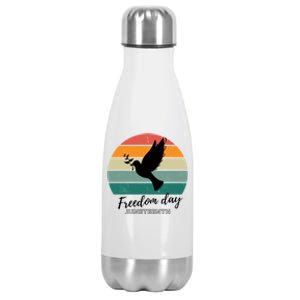 Freedom Wings: Junenth Celebration Gift Stainless Steel Insulated Water Bottle