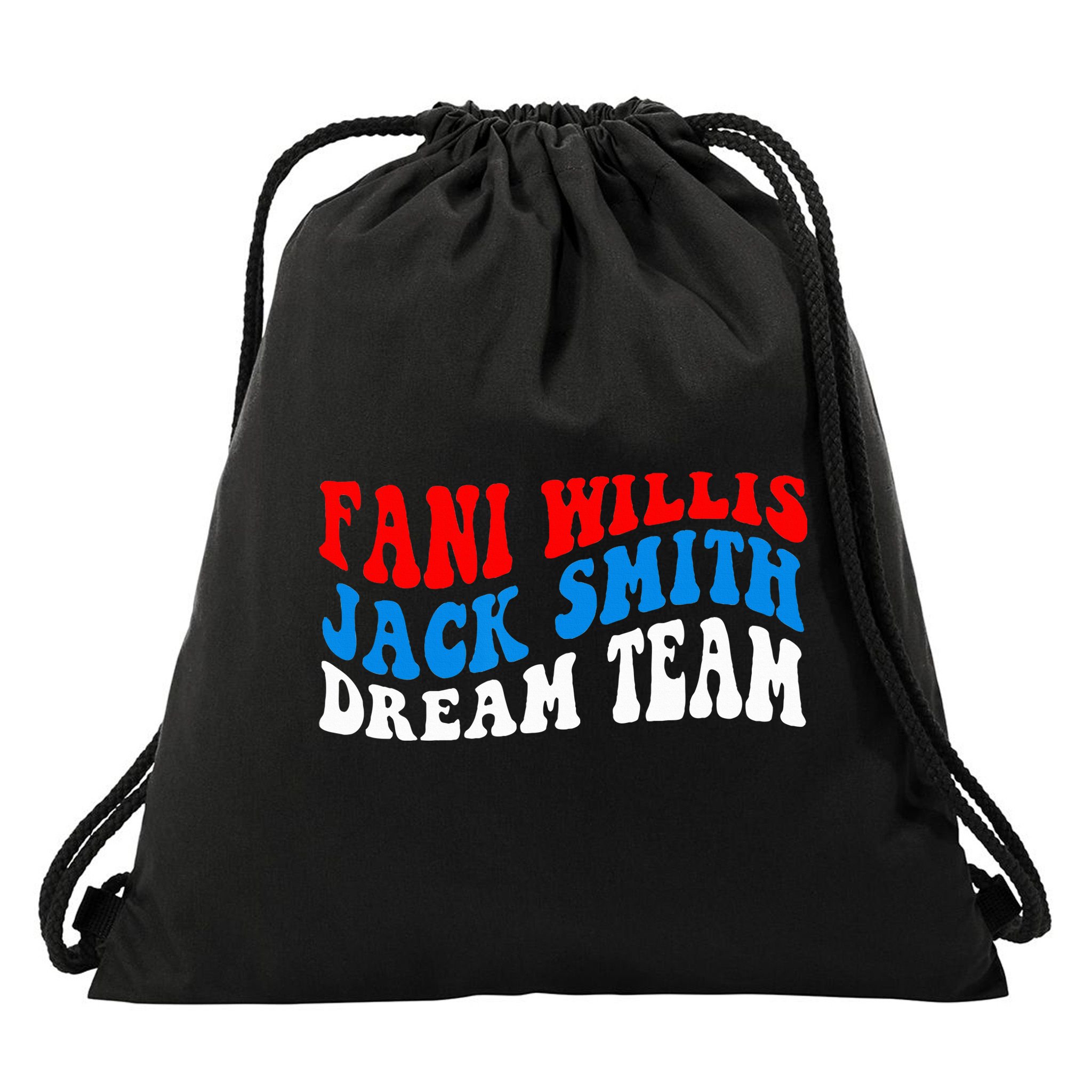 Fani Willis Jack Smith Dream Team Groovy US Flag Drawstring Bag
